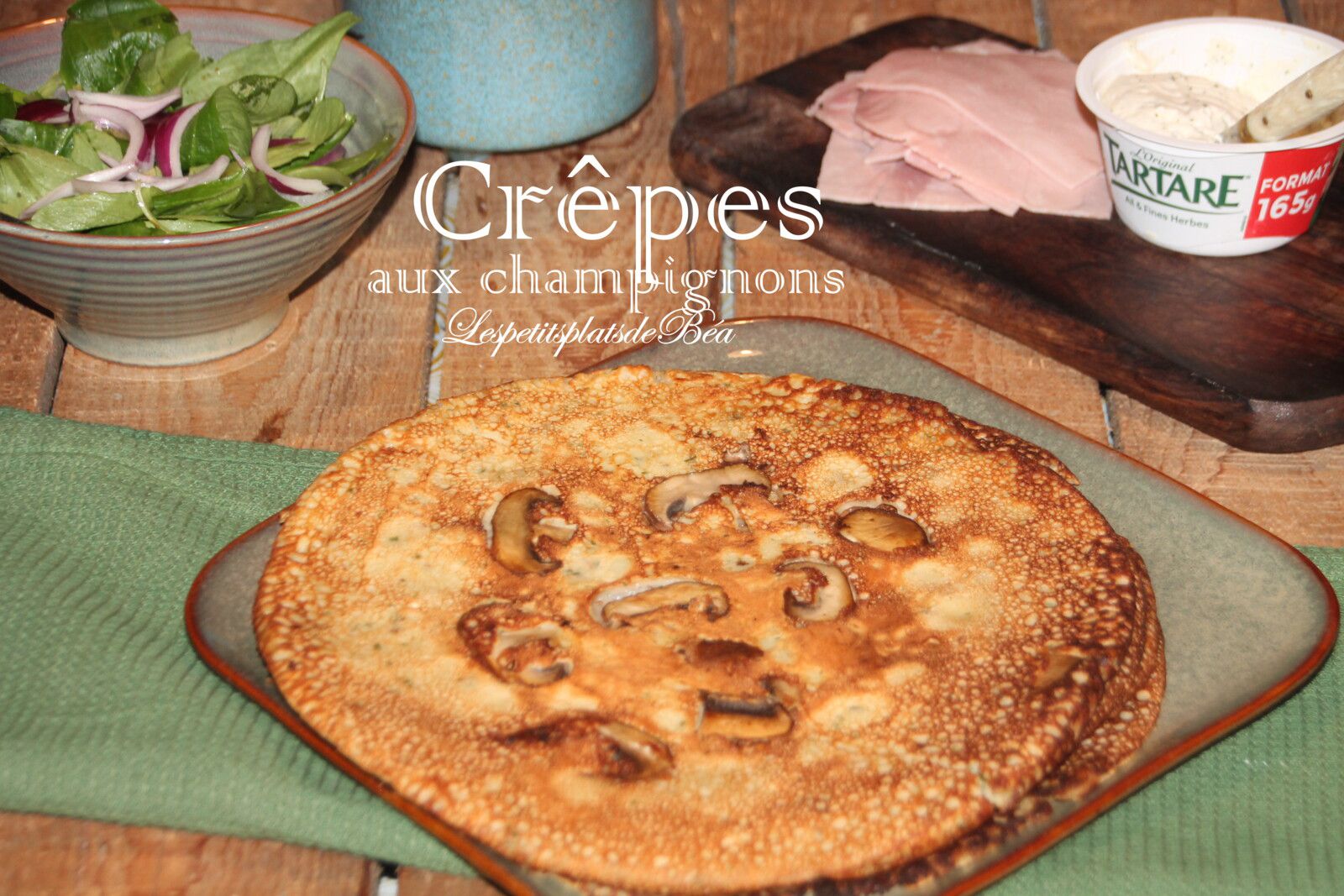 Crêpes aux champignons