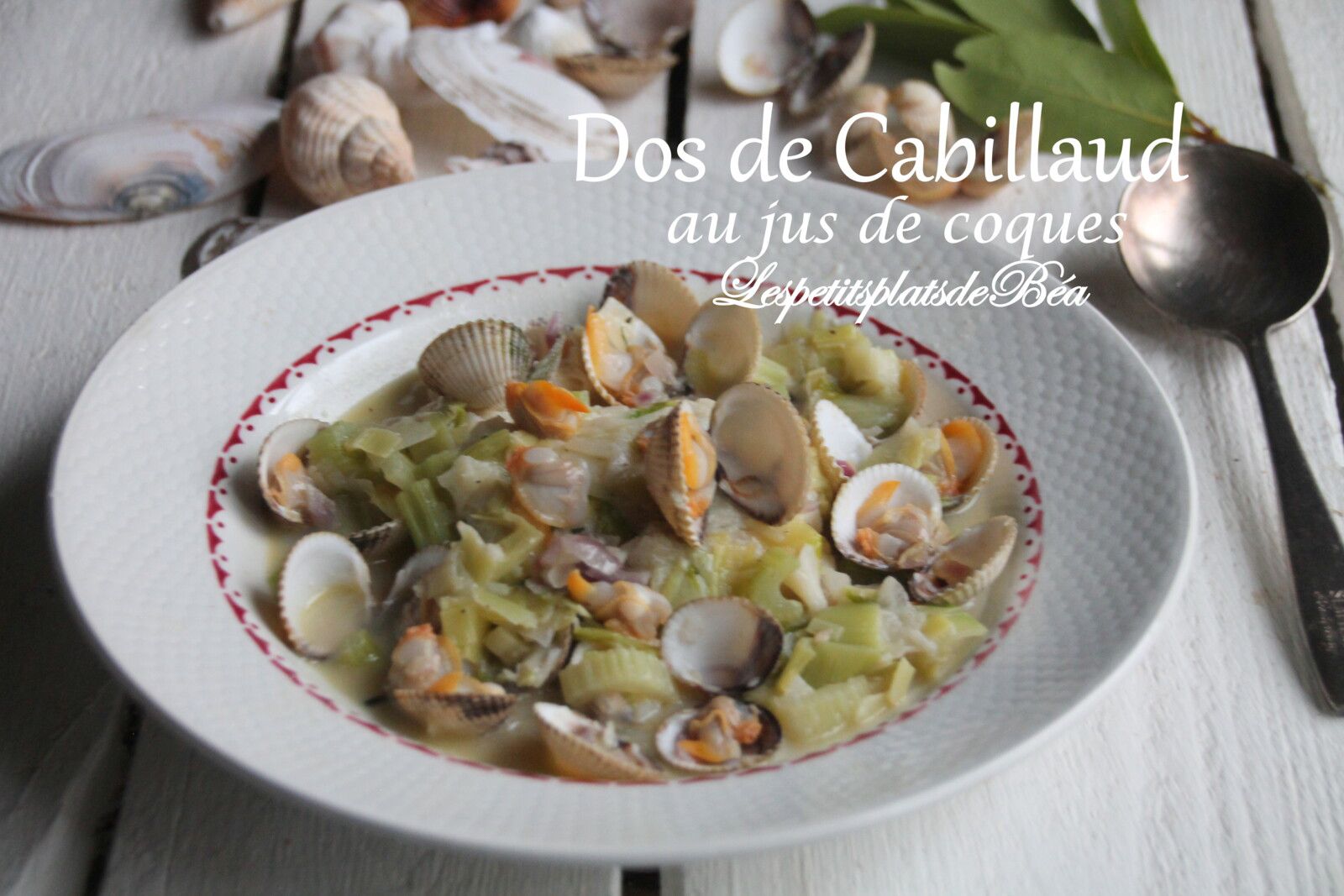 Dos de cabillaud au jus de coques