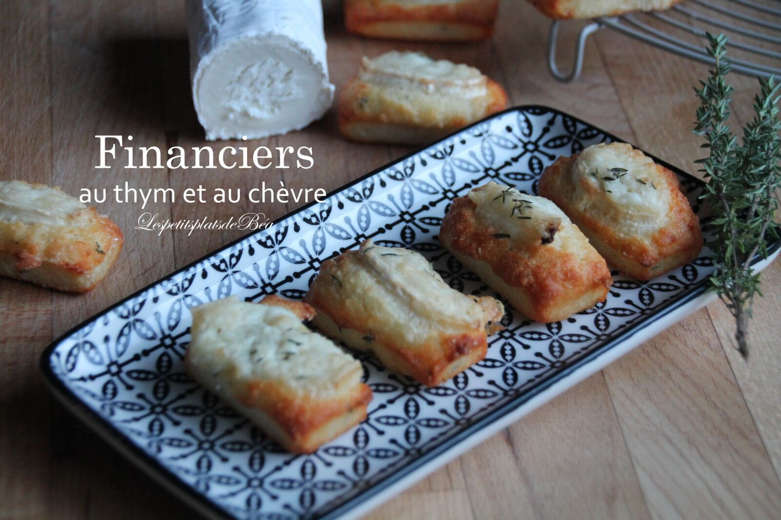 Financiers au chèvre et au thym