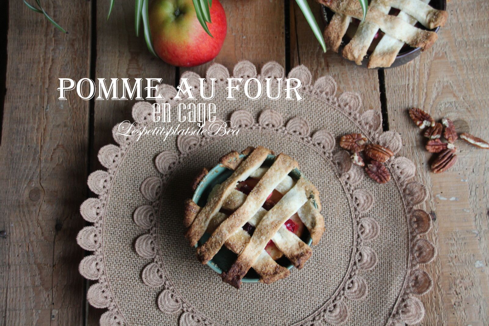 Pomme au four en cage