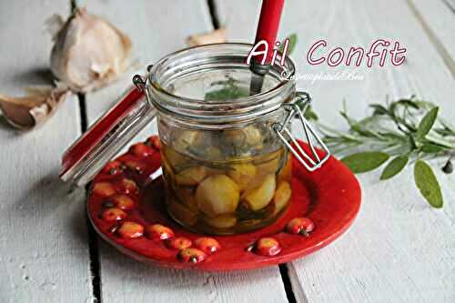 Ail confit au four