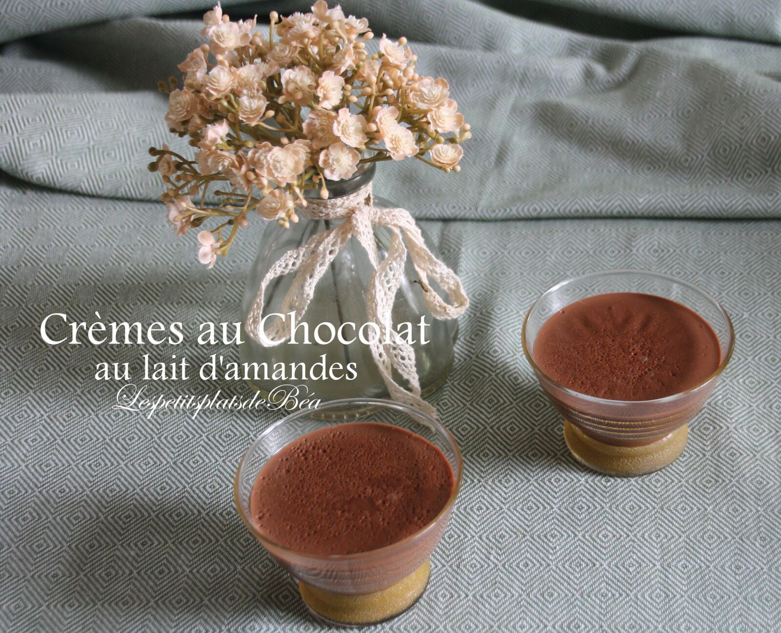 Crèmes au chocolat au lait d'amandes