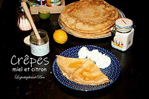 Crêpes miel et citron