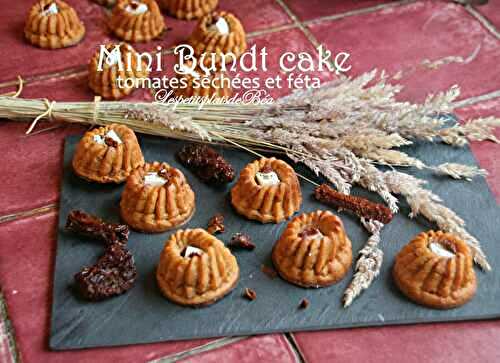 Mini bundt cake aux tomates séchées et feta