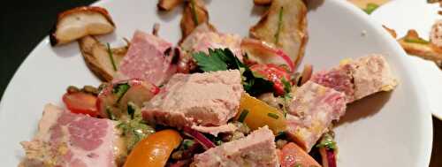 Salade de lentilles au gratton bordelais au foie gras « Tradition et Terroir du Sud Ouest »