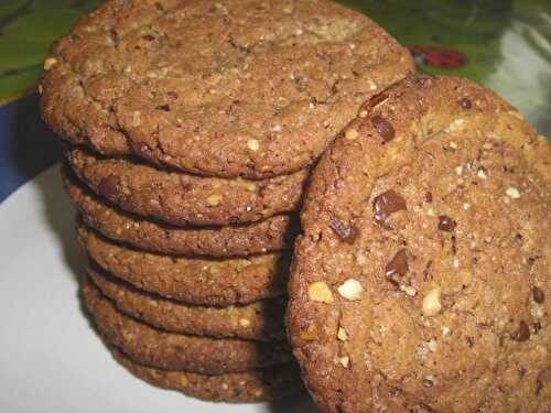 Cookies choco-noix-amandes (Cookies des géants)