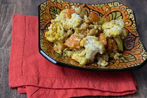 Curry de patate douce et chou-fleur (au Cookeo ou sans)