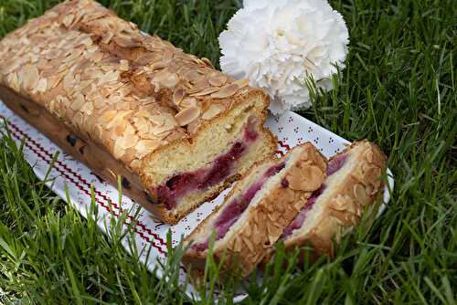 Cake neige aux framboises