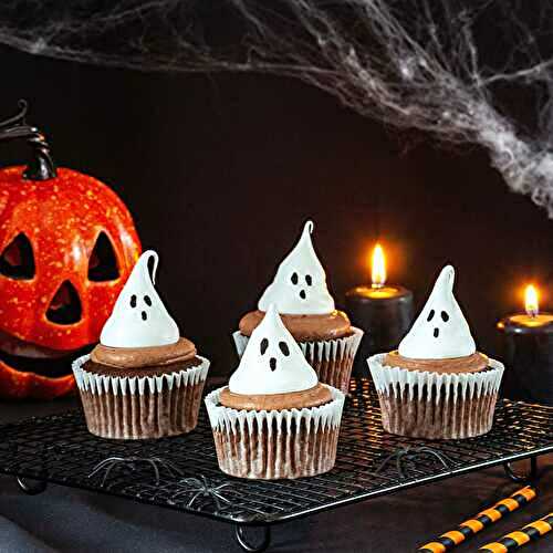 Cupcakes moelleux au chocolat pour Halloween