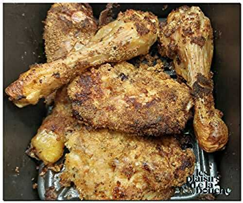 Poulet pané aux épices cuit à l'air fryer (ou au four)