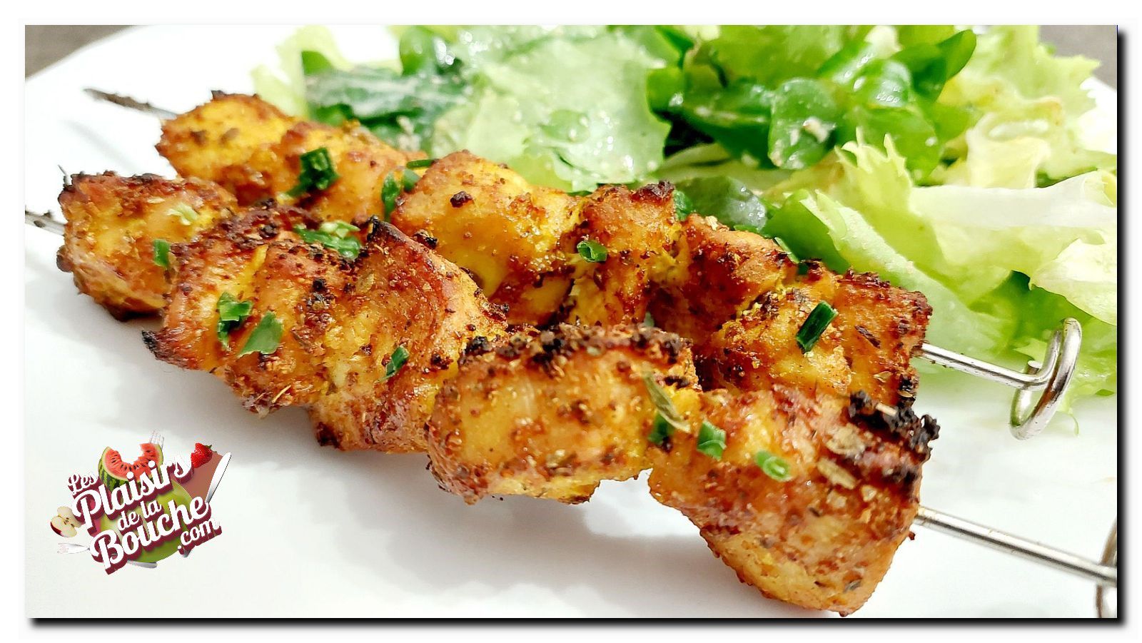 Brochettes de poulet à l'air fryer