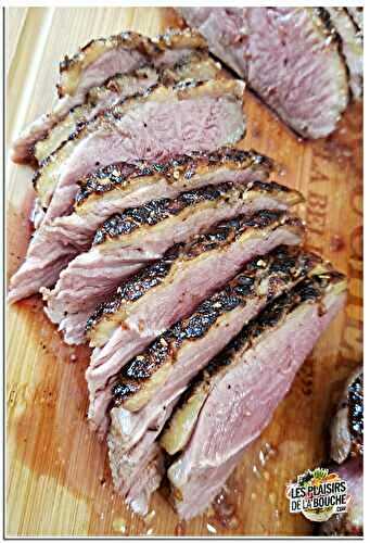 Magrets de canard laqué au four