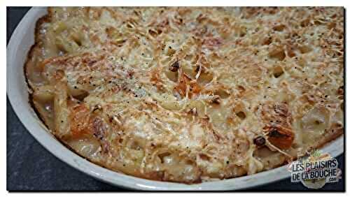 Gratin de pâtes au parfum de pot-au-feu