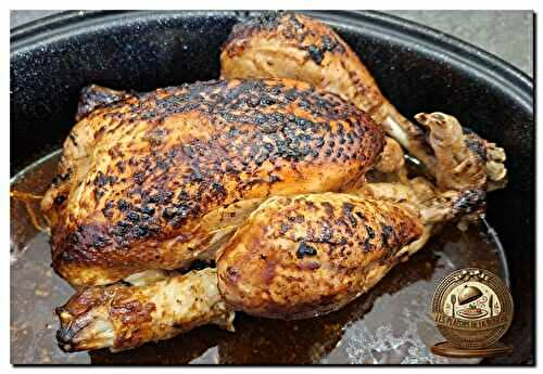 Poulet rôti rôtisserie dorée
