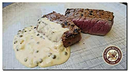 Pavé de bœuf aux poivres cuit à la plancha