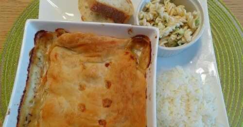 Casserole de fruits de mer en croûte 