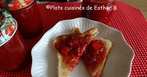 Confiture de fraises froides