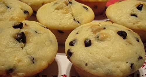 Muffins au gingembre confit et chocolat noir
