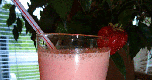 Smoothie crémeux aux fraises et à l'érable