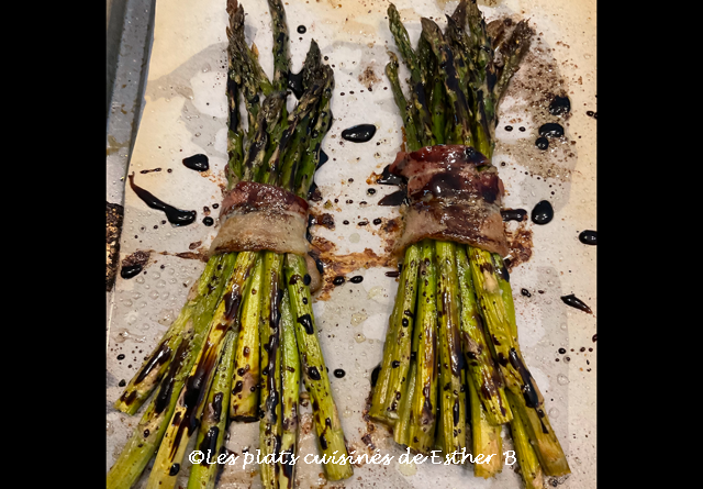 Bouquets d'asperges au vinaigre balsamique