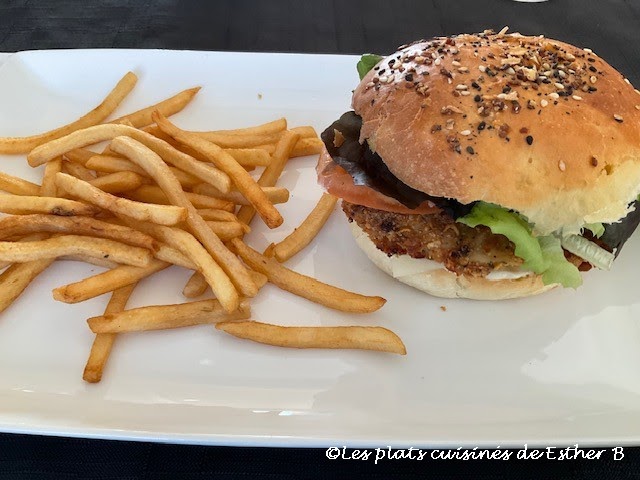 Burger au poulet croustillant