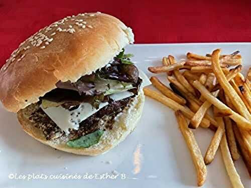 Burgers garnis aux champignons à la friteuse à air chaud