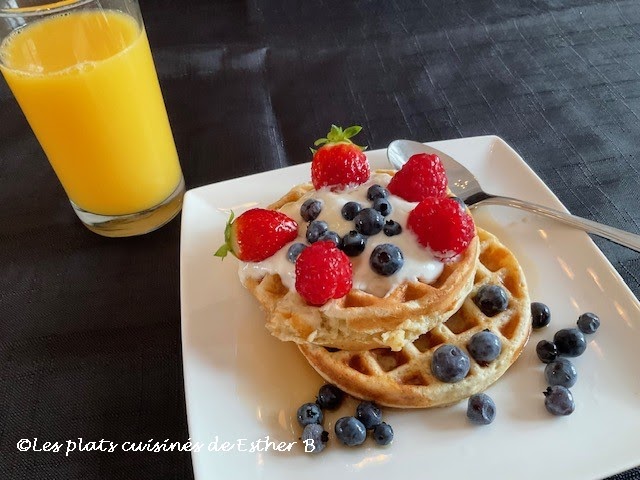 Gaufres à l’avoine et au yogourt grec