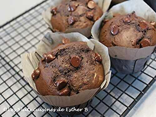 Muffins double chocolat et à la crème sure