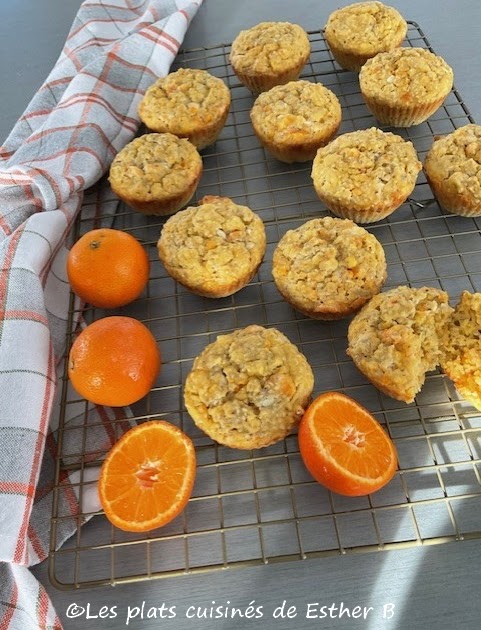 Muffins aux clémentines et au chocolat blanc