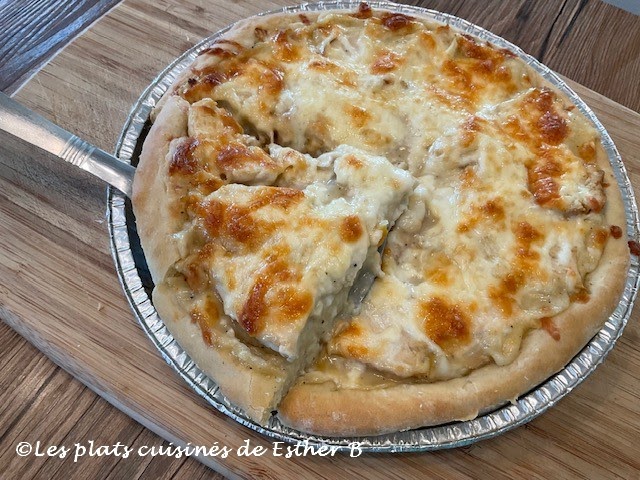 Pizza pâté au poulet 