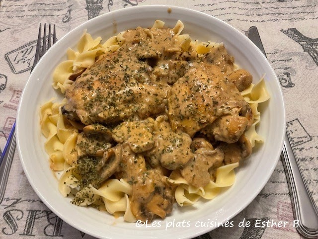 Poulet Stroganoff