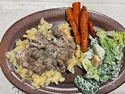 Boeuf Stroganov en mijoteuse