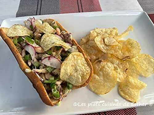 Guédilles aux crevettes épicées