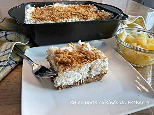 Carrés à l'ananas et à la noix de coco