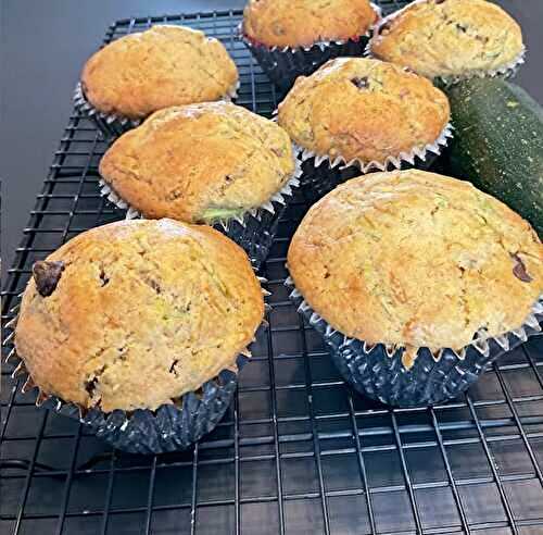 Muffins aux courgettes et au chocolat