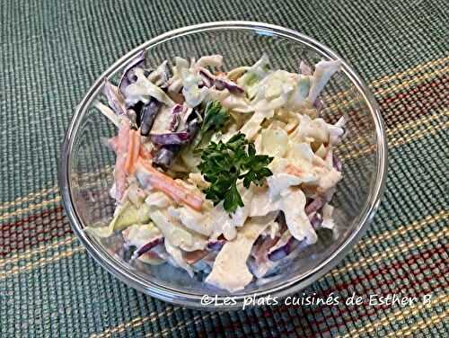 Salade de chou crémeuse au miel