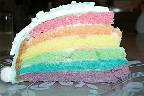 Rainbow cake Olaf Pâte à sucre