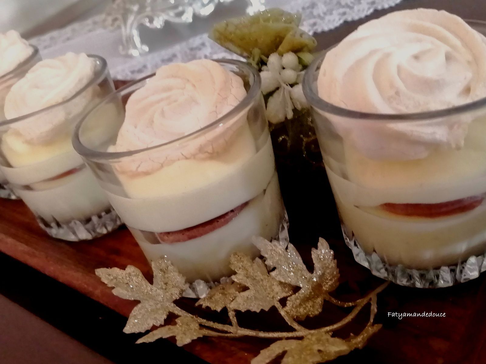 VERRINE CREME AU CITRON MASCARPONE ET MERINGUE