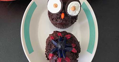 Muffins double chocolat d'Halloween (ou pas)