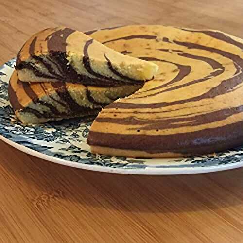 Le gâteau Zébré vanille chocolat