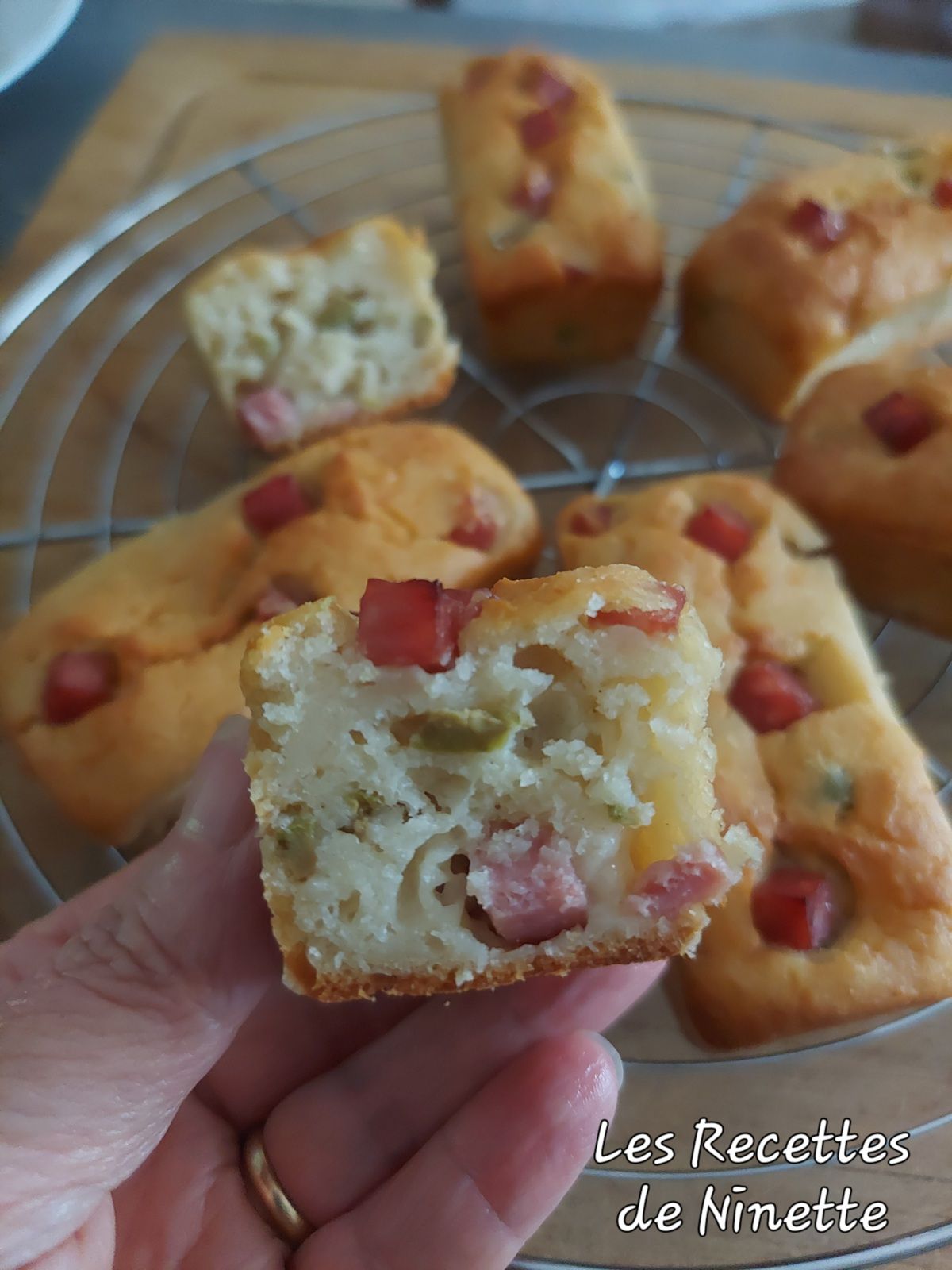 Cakes jambon olives sans oeufs