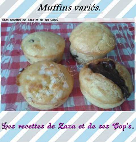 Muffins variés.