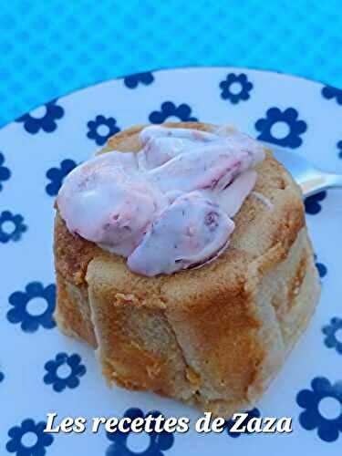 Minis Charlottes aux fraises du jardin