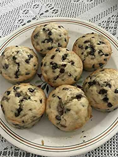 Muffin banane pépites de chocolat