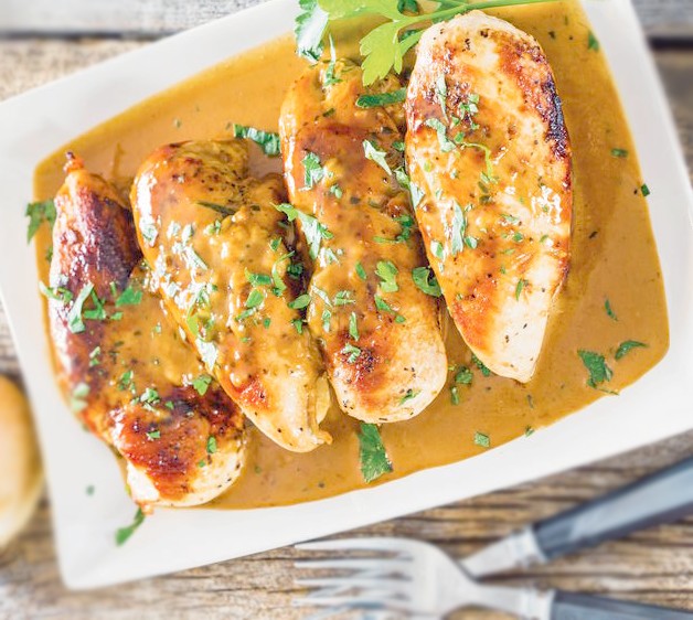 Poulet sauce à la crème et tomates -Recette Mixte | Plat