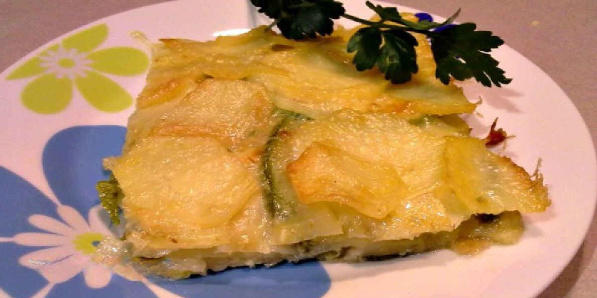 Tarte aux courgettes et pommes de terre