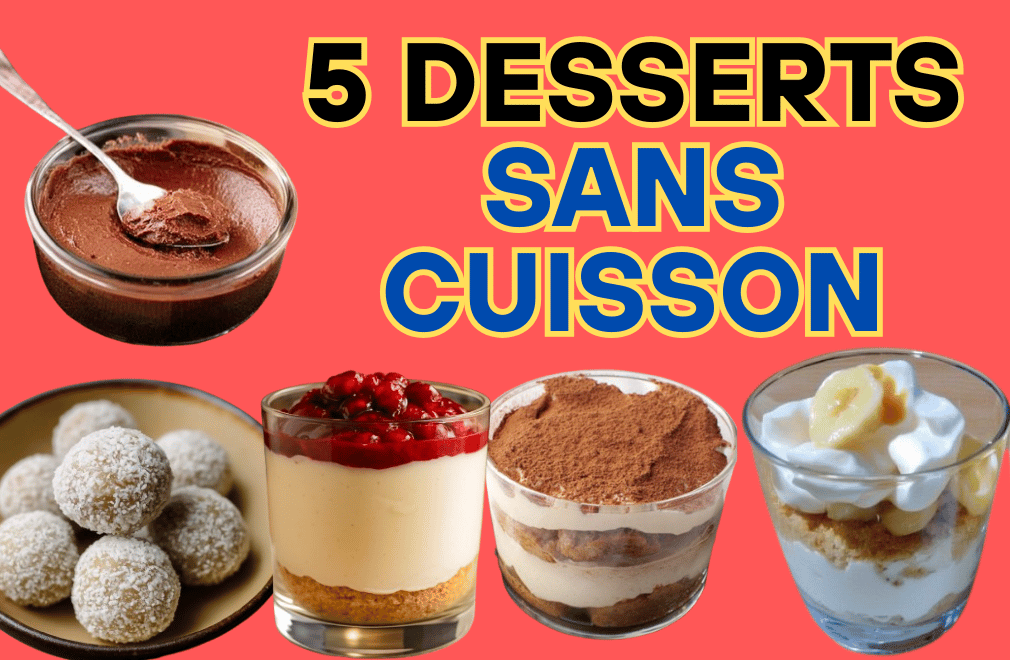 5 Desserts Sans Cuisson Prêts en Moins de 10 Minutes