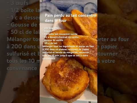 Pain Perdu au lait Concentré dans le Four / Rabanadas  de Leite Condensado no Forno