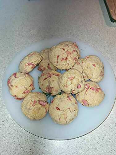 Cookies aux pralines roses