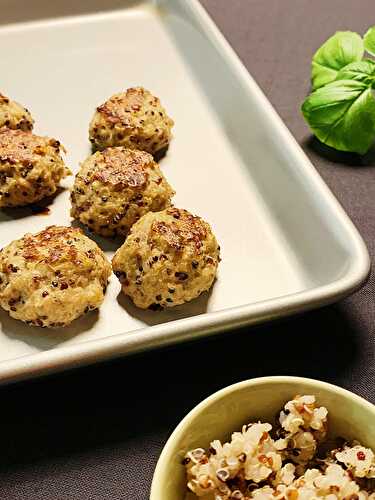 Croquettes de poulet haché et quinoa